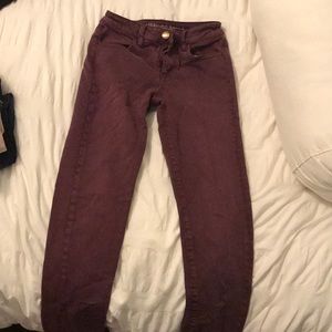 Maroon American Eagle Jeans